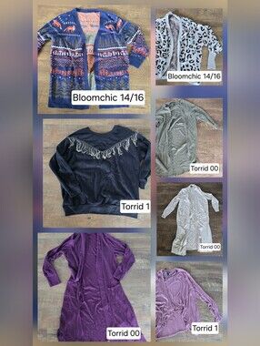 7 Sweaters LOT. Torrid(5) & Bloomchic(2)